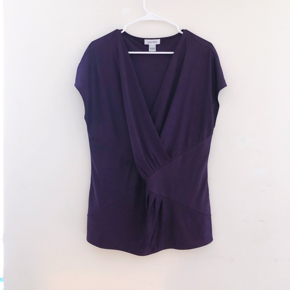 Calvin Klein Purple Blouse Size L
